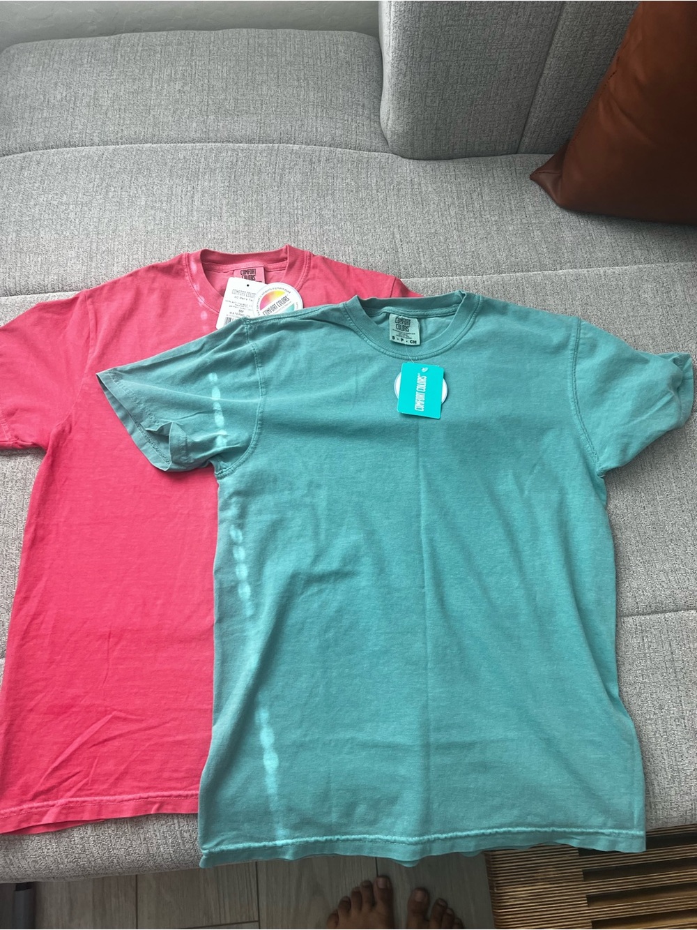 Comfort Colors Women’s Short-Sleeve Tees - Teal & Pink